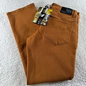 Bulletprufe Denim Jeans Men 30x30 Orange Clay Red Pants Durable Stretch NEW NWT